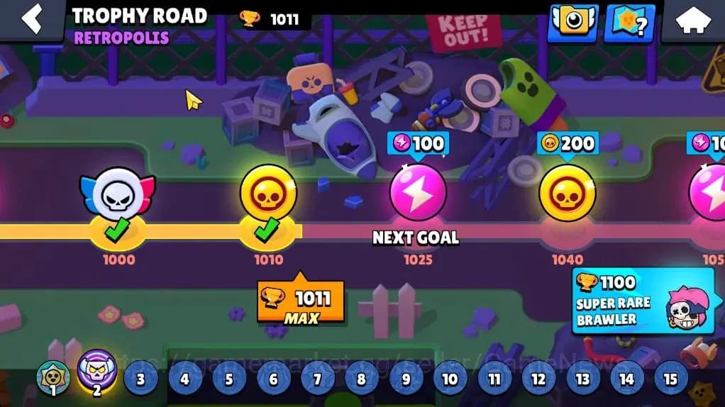 Brawl Stars Accounts 1011 Trophy|13 Brawler |7 Spray 2 Starr Patrol|7K image 5