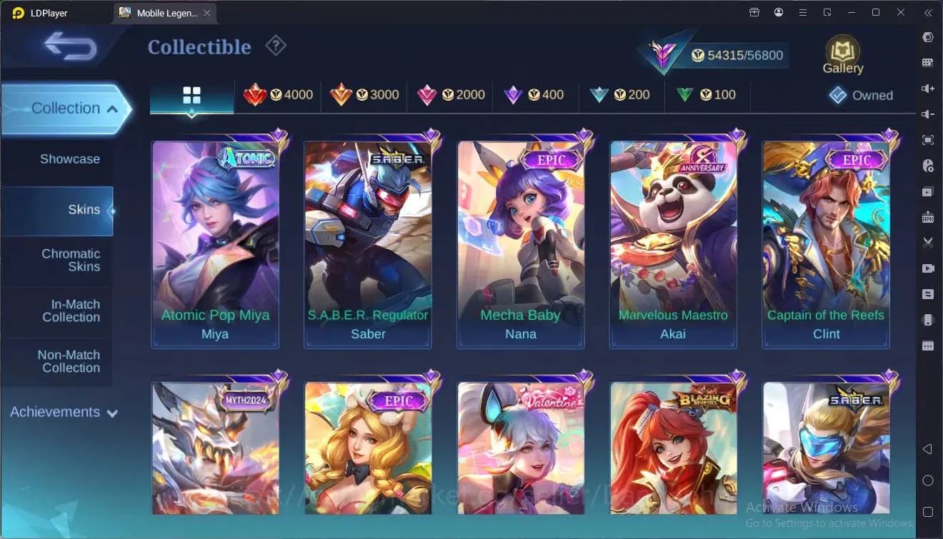 Mobile Legends: Bang Bang Accounts Global|Hero 114|Skin 220|Renowned|KOF Karina|CC Na image 11