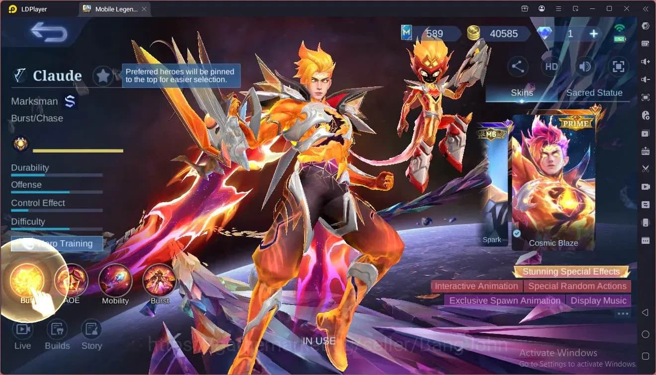 Mobile Legends: Bang Bang Accounts Global|Hero 114|Skin 220|Renowned|KOF Karina|CC Na image 7