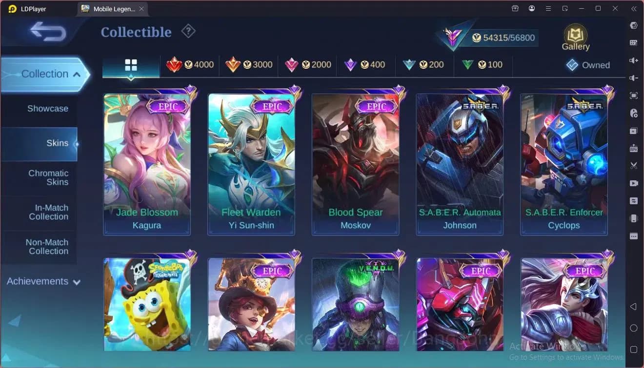 Mobile Legends: Bang Bang Accounts Global|Hero 114|Skin 220|Renowned|KOF Karina|CC Na image 9