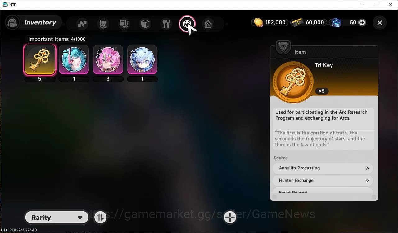 Neverness to Everness Accounts GLOBAL SEA|HL 3| 1 SSR Limited Nanally |4 SR Aurel image 9