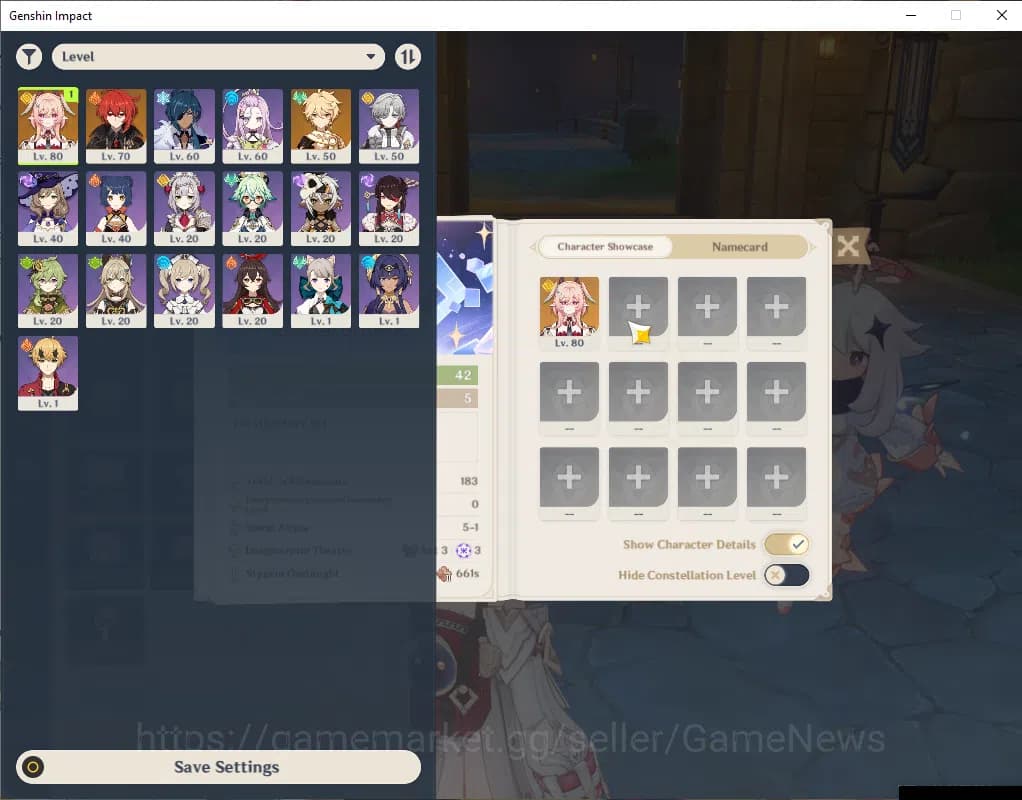 Genshin Impact Accounts ASIA|Starter|AR 42|1 Limited+16(*4Character)|Linne image 1