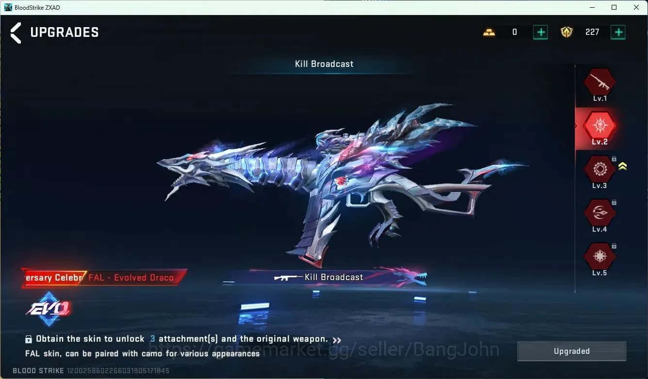 Blood Strike Accounts ASIA| 1 EVO: FAL-Evolved Draco Lv2|2 AOT,EVA|1 ULT image 2