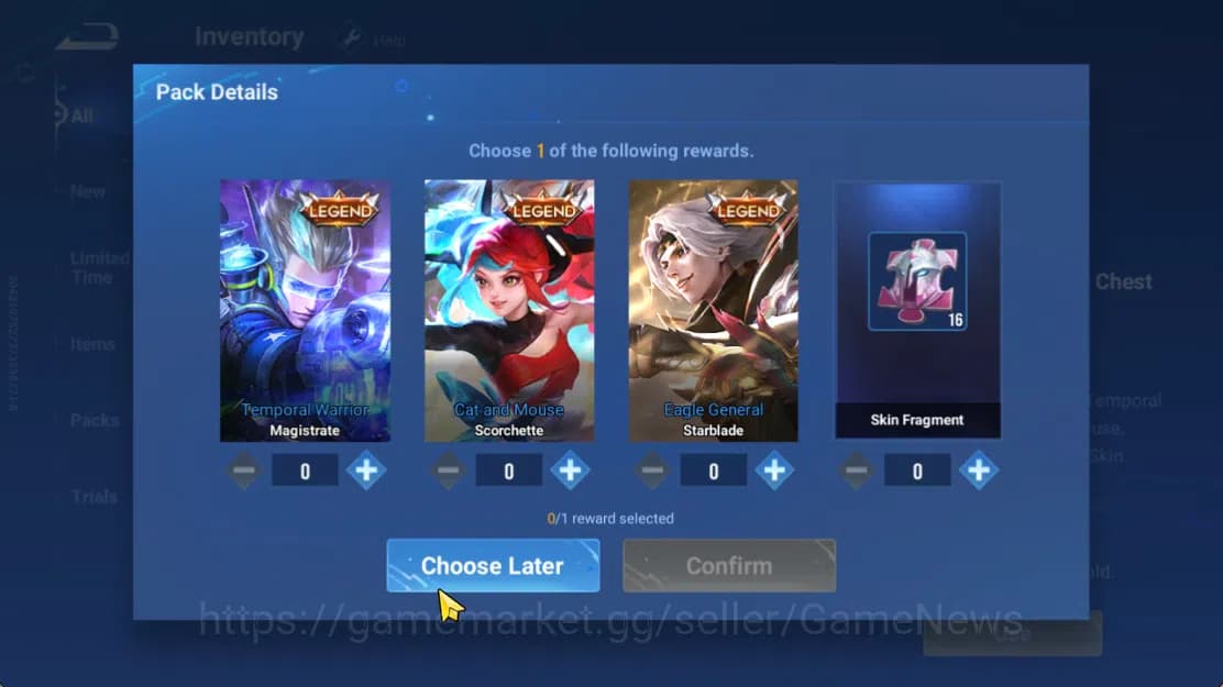 Honor of Kings Accounts Hero 7 |Starter with Legend Skin Selection Chest(D image 4