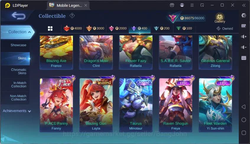 Mobile Legends: Bang Bang Accounts GLOBAL|Hero 124|Skin 323|Roam Acc|Legend Franco,AS image 15