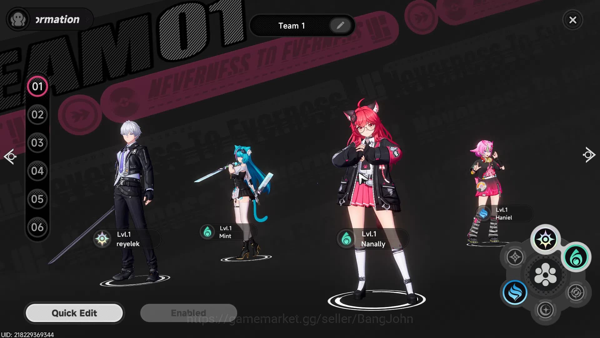 Neverness to Everness Accounts EU | Starter Lv 3 | 1 S Char Nanally + 4 A Char | image 7