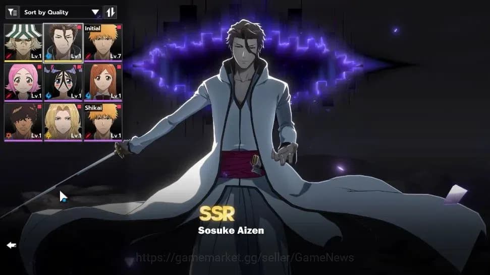 BLEACH: Soul Resonance Accounts Crunchyroll NA |Fresh Starter LV 3|2 SSR Sosuke Ai image 1