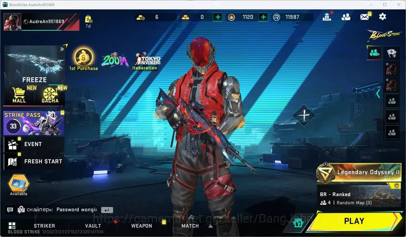 Blood Strike Accounts ASIA | Legendary M4A1-Venom | Ultra KAG-6-Saoulbla image 1