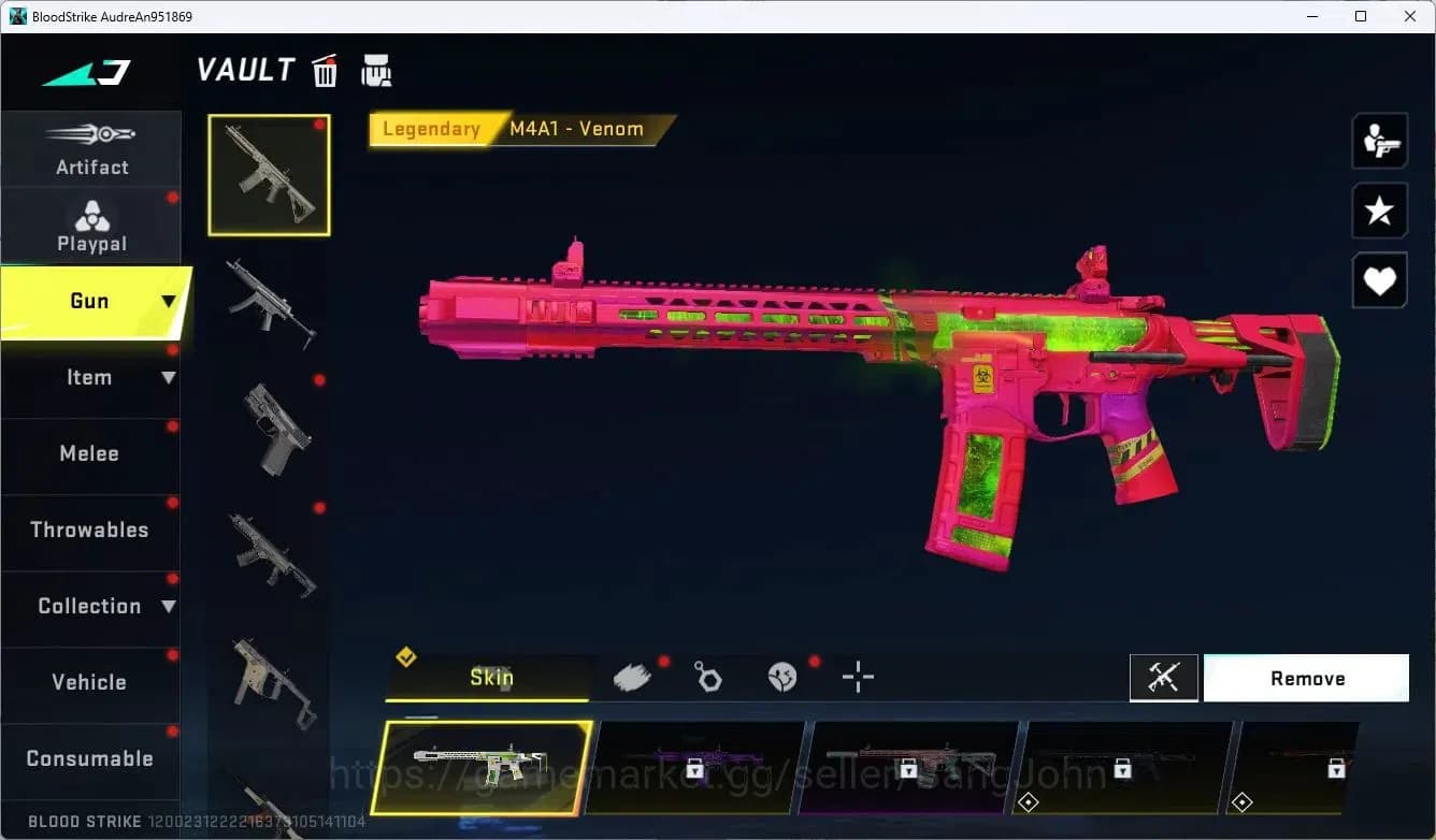 Blood Strike Accounts ASIA | Legendary M4A1-Venom | Ultra KAG-6-Saoulbla image 13