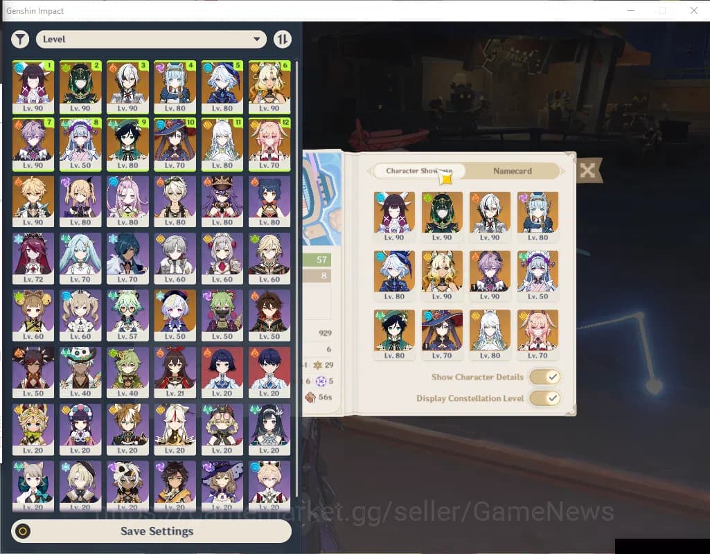 Genshin Impact Accounts ASIA|AR 57|10 Limited+3(*5Wep)|Furina+Sign,Durin,L image 1