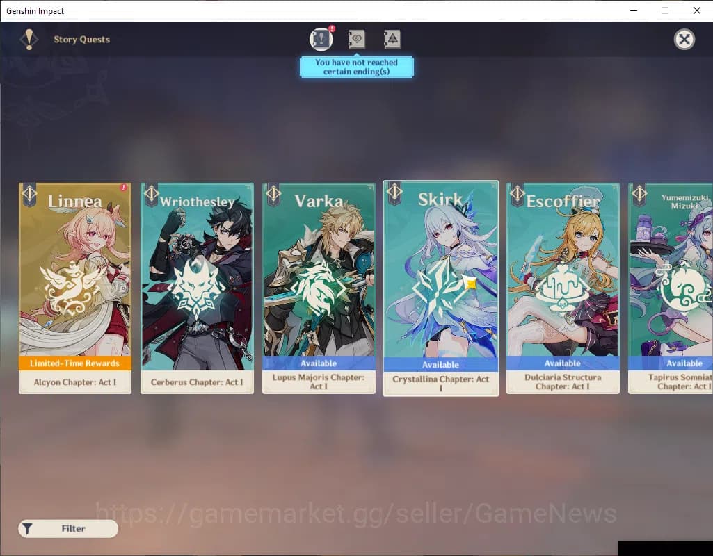 Genshin Impact Accounts ASIA|AR 57|10 Limited+3(*5Wep)|Furina+Sign,Durin,L image 12