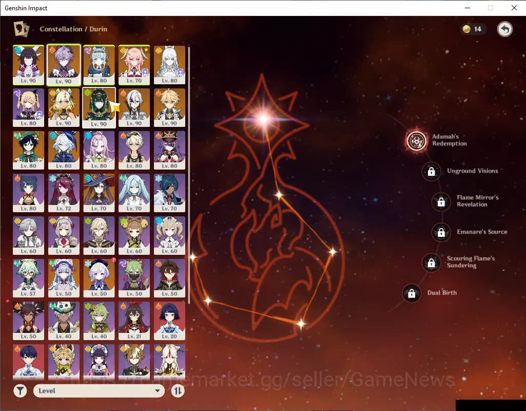 Genshin Impact Accounts ASIA|AR 57|10 Limited+3(*5Wep)|Furina+Sign,Durin,L image 4