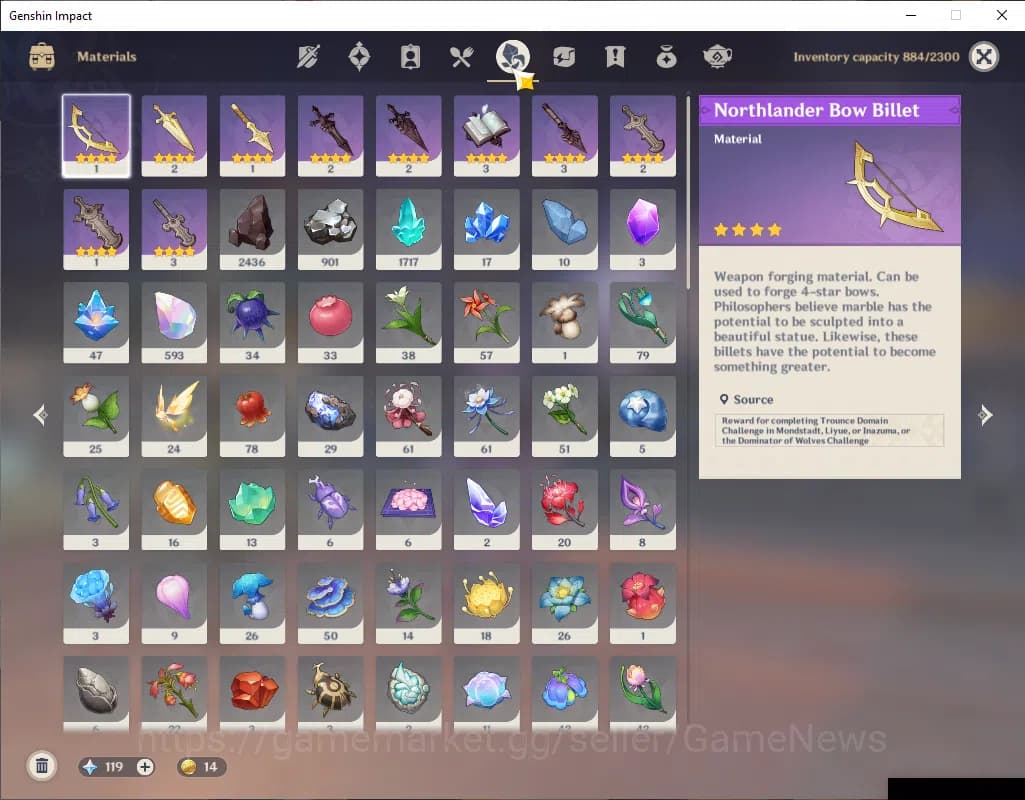 Genshin Impact Accounts ASIA|AR 57|10 Limited+3(*5Wep)|Furina+Sign,Durin,L image 8