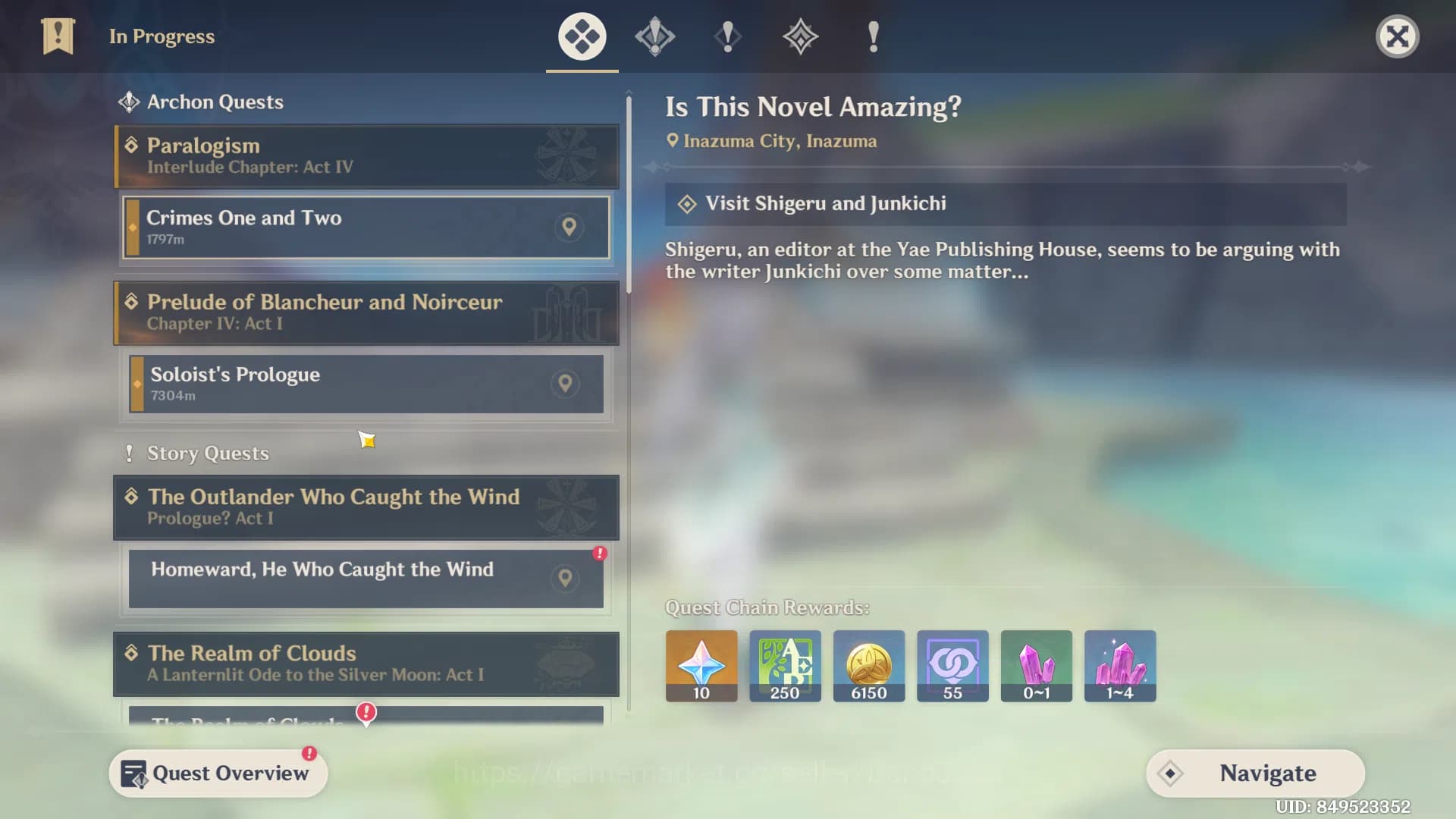 Genshin Impact Accounts ASIA | 8 Limit | Mavuika,Yelan,Zibai,Zhongli,Xiang image 9