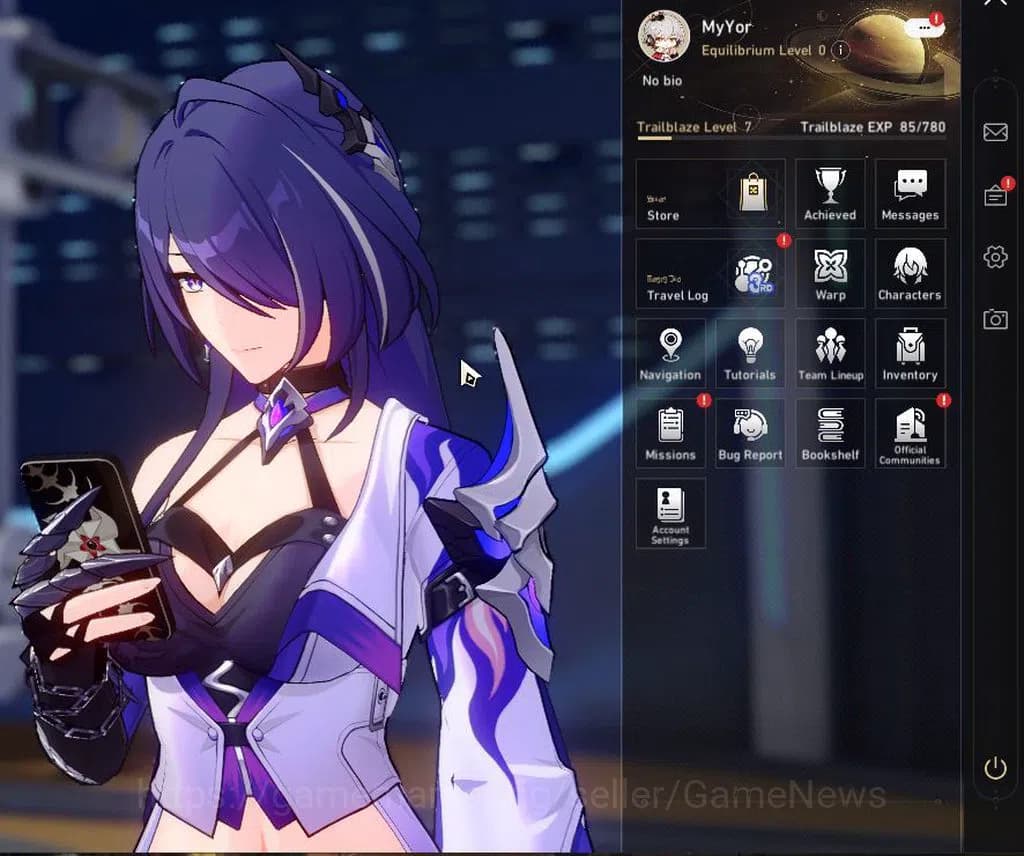 Honkai Star Rail Accounts ASIA|TL 7|3 Limited|1 Golden Companion Spirit|Ache image 1