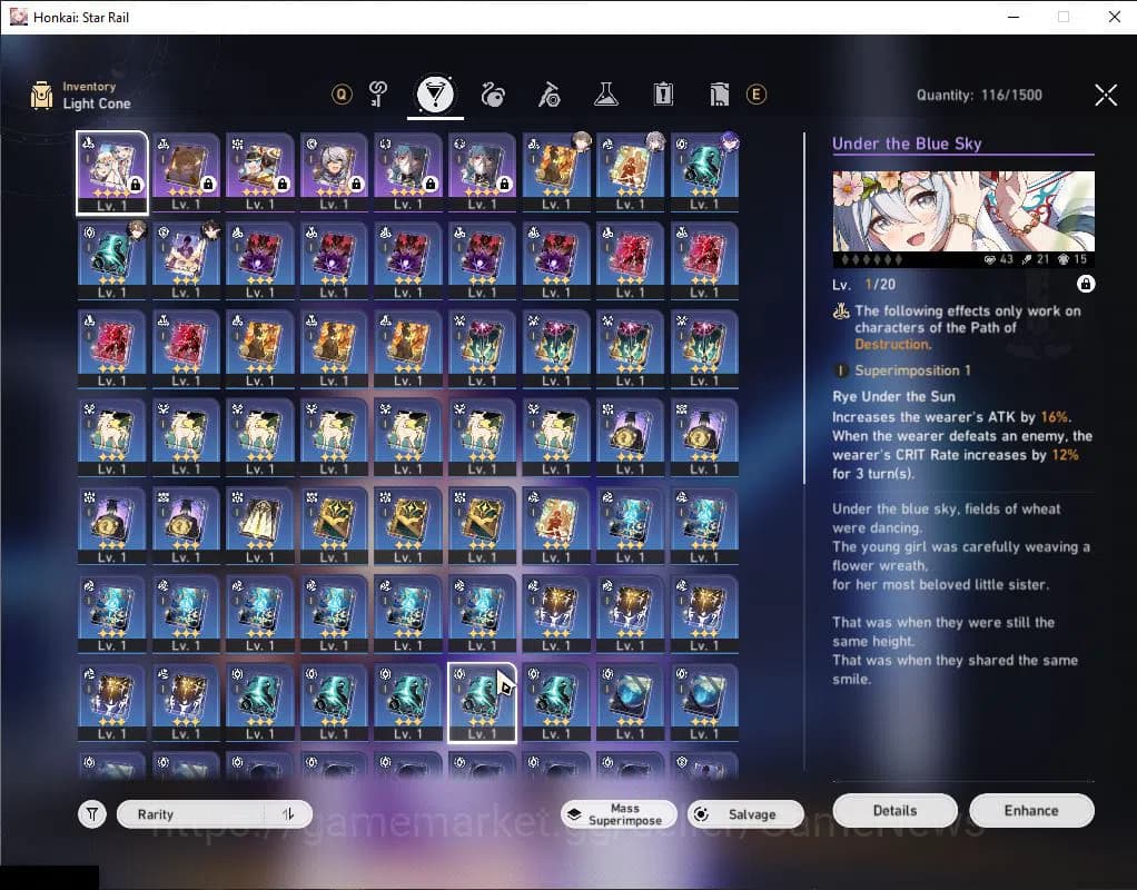 Honkai Star Rail Accounts ASIA|TL 7|3 Limited|1 Golden Companion Spirit|Ache image 8