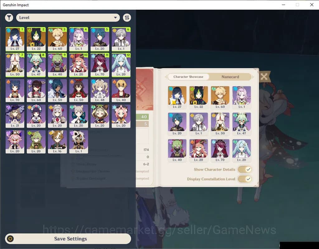 Genshin Impact Accounts ASIA|AR 40|1 Limited+1(*5Weapon)|Yelan|Mc Male|Low image 1