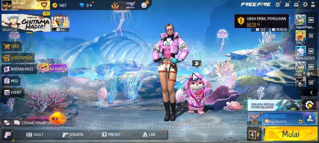 Free Fire Accounts Indonesia| M1887 Mamba GNAW | SCAR Golden Strike,M image 1