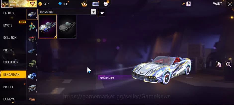 Free Fire Accounts Indonesia| M1887 Mamba GNAW | SCAR Golden Strike,M image 3