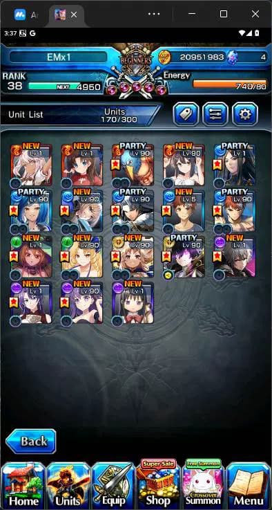 Grand Summoners Accounts GLOBAL|18 Ascend|Paladin Roy,Shirou Emiya TW,Summe image 7