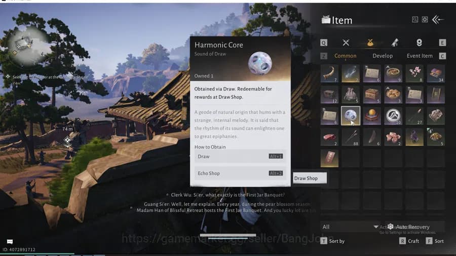 Where Winds Meet Accounts Global | 1 Harmonic Core | MC Male | Starter | RA0 image 3