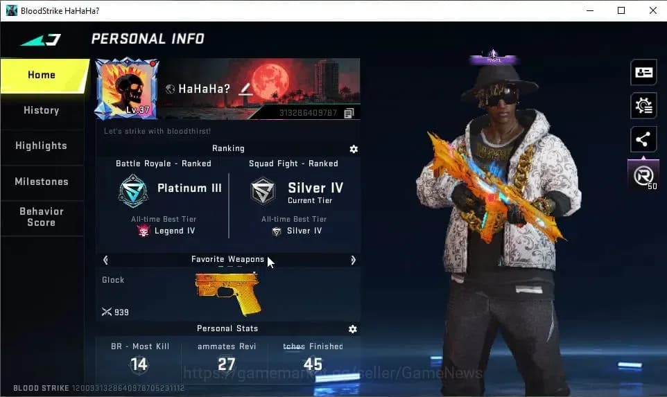 Blood Strike Accounts ASIA|9 ULTRA[BLAST,ETHAN,VOLT,ZERO,FAL,AUG,AR97,IN image 2