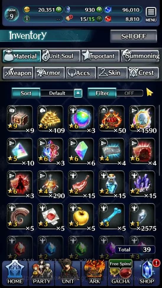 Last Cloudia Accounts GLOBAL |Rank 9| Goddess Lilaha, AOG,Labyreth, Spir image 14