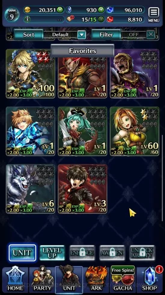 Last Cloudia Accounts GLOBAL |Rank 9| Goddess Lilaha, AOG,Labyreth, Spir image 2
