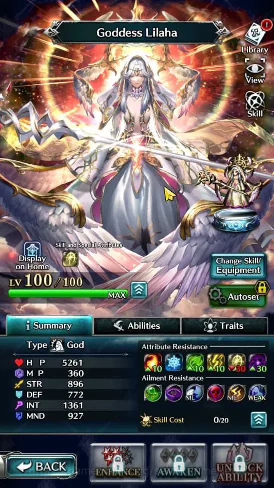 Last Cloudia Accounts GLOBAL |Rank 9| Goddess Lilaha, AOG,Labyreth, Spir image 4