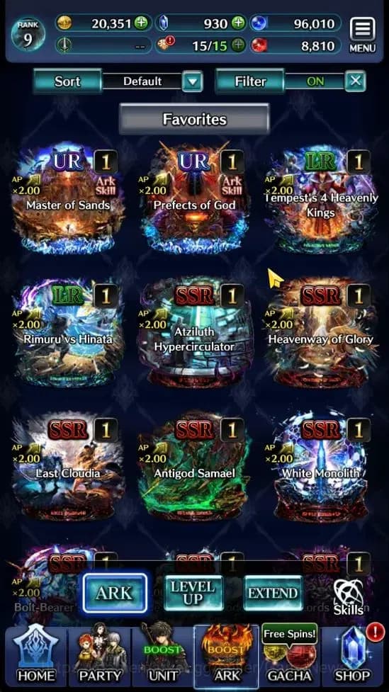 Last Cloudia Accounts GLOBAL |Rank 9| Goddess Lilaha, AOG,Labyreth, Spir image 7