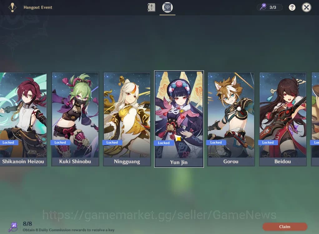 Genshin Impact Accounts ASIA|AR 52|3 Limited+2(*5Weapon)|Arlecchino+Sign,F image 16
