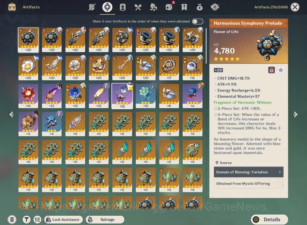 Genshin Impact Accounts ASIA|AR 52|3 Limited+2(*5Weapon)|Arlecchino+Sign,F image 7