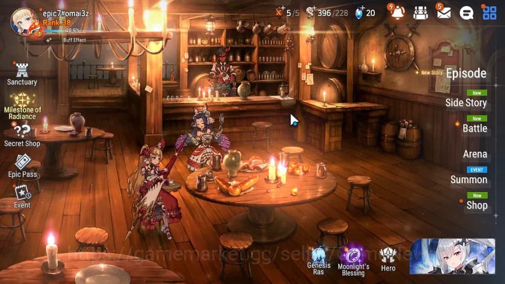 Epic Seven Accounts GLOBAL UNVERIF|New Era|4 ML(DK Sharun, NC Landy, H image 1