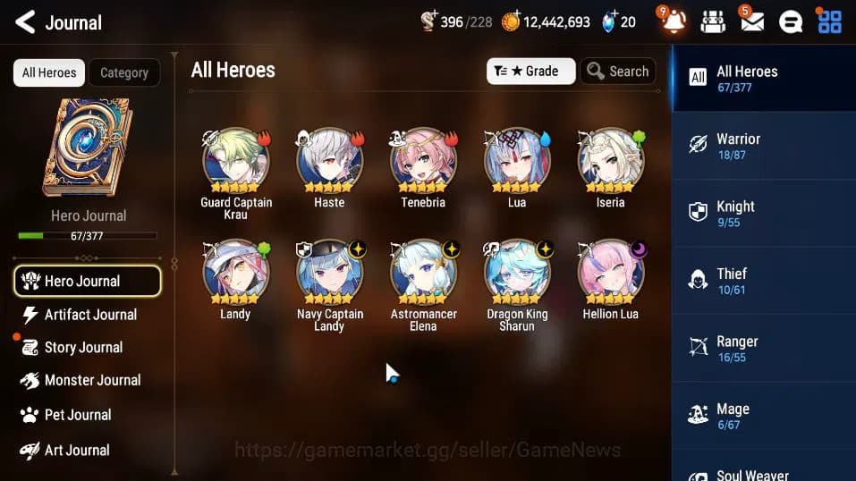 Epic Seven Accounts GLOBAL UNVERIF|New Era|4 ML(DK Sharun, NC Landy, H image 18