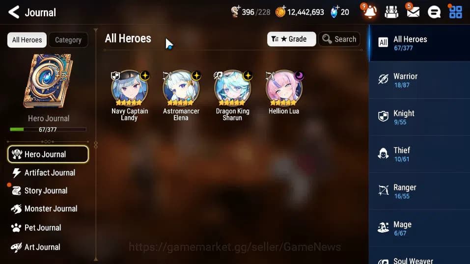 Epic Seven Accounts GLOBAL UNVERIF|New Era|4 ML(DK Sharun, NC Landy, H image 19