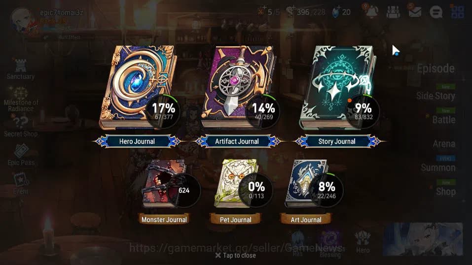 Epic Seven Accounts GLOBAL UNVERIF|New Era|4 ML(DK Sharun, NC Landy, H image 20