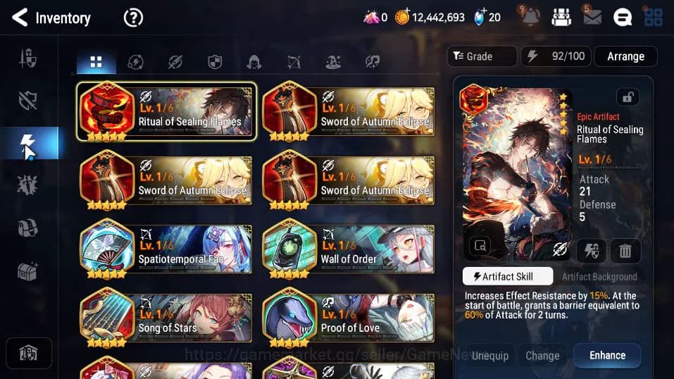 Epic Seven Accounts GLOBAL UNVERIF|New Era|4 ML(DK Sharun, NC Landy, H image 7