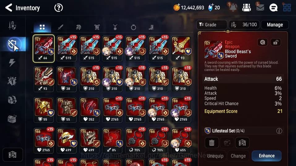 Epic Seven Accounts GLOBAL UNVERIF|New Era|4 ML(DK Sharun, NC Landy, H image 8