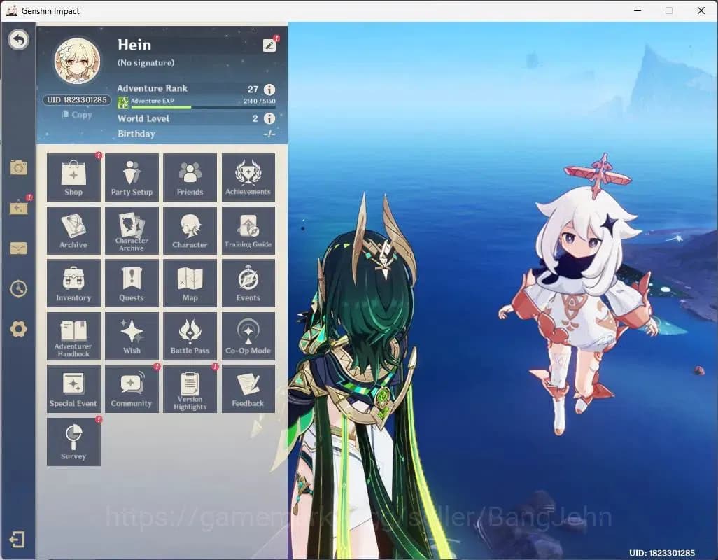 Genshin Impact Accounts ASIA | AR 27|Starter|1 limit Nefer|1 other 5*(Dilu image 1