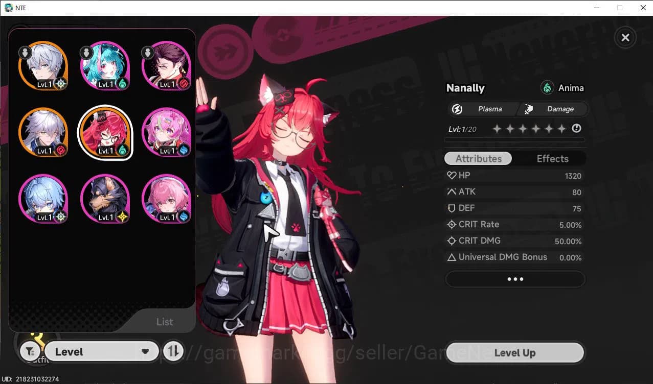 Neverness to Everness Accounts GLOBAL NA |HL 3| 2 SSR Limited Nanally & Baicang | image 1
