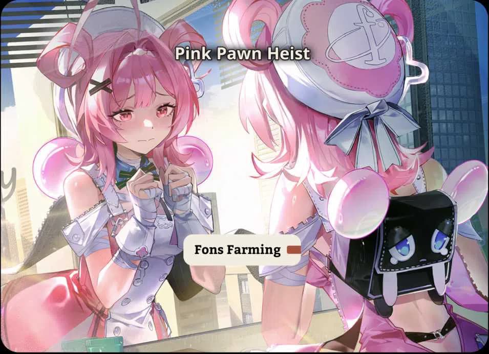 Neverness to Everness Hourly Services Pink Pawn Heist Fons Farming. image 1
