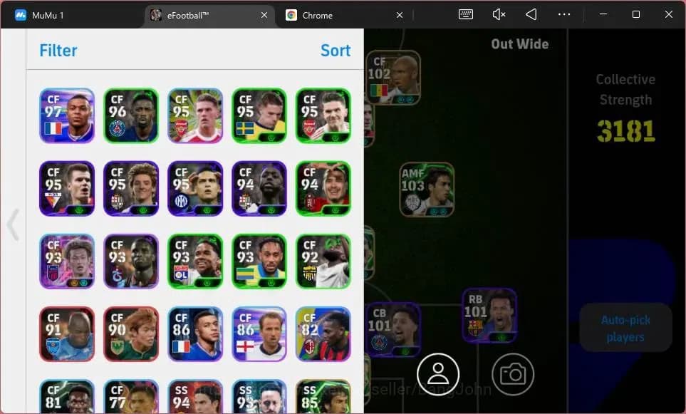 eFootball Accounts ANDROID|PW 3181|Epc Eric Cantona|Epc Franco Baresi image 3