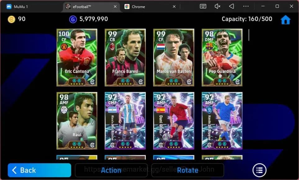 eFootball Accounts ANDROID|PW 3181|Epc Eric Cantona|Epc Franco Baresi image 5