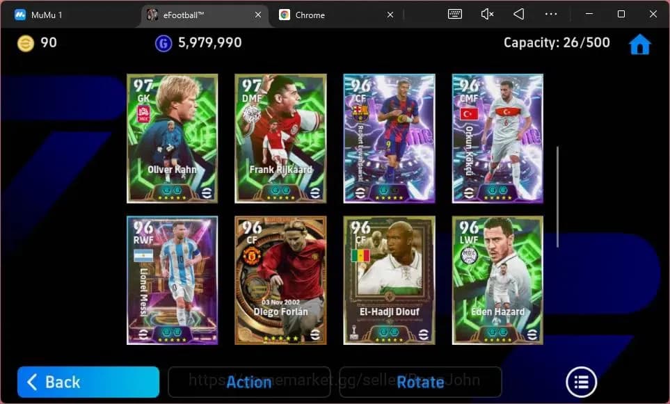 eFootball Accounts ANDROID|PW 3181|Epc Eric Cantona|Epc Franco Baresi image 9
