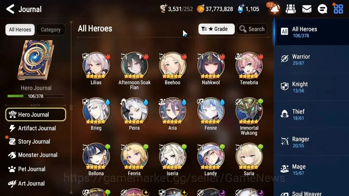 Epic Seven Accounts GLOBAL Unverif|New Era|7 ML(Salome,Harsetti,LW Pei image 2