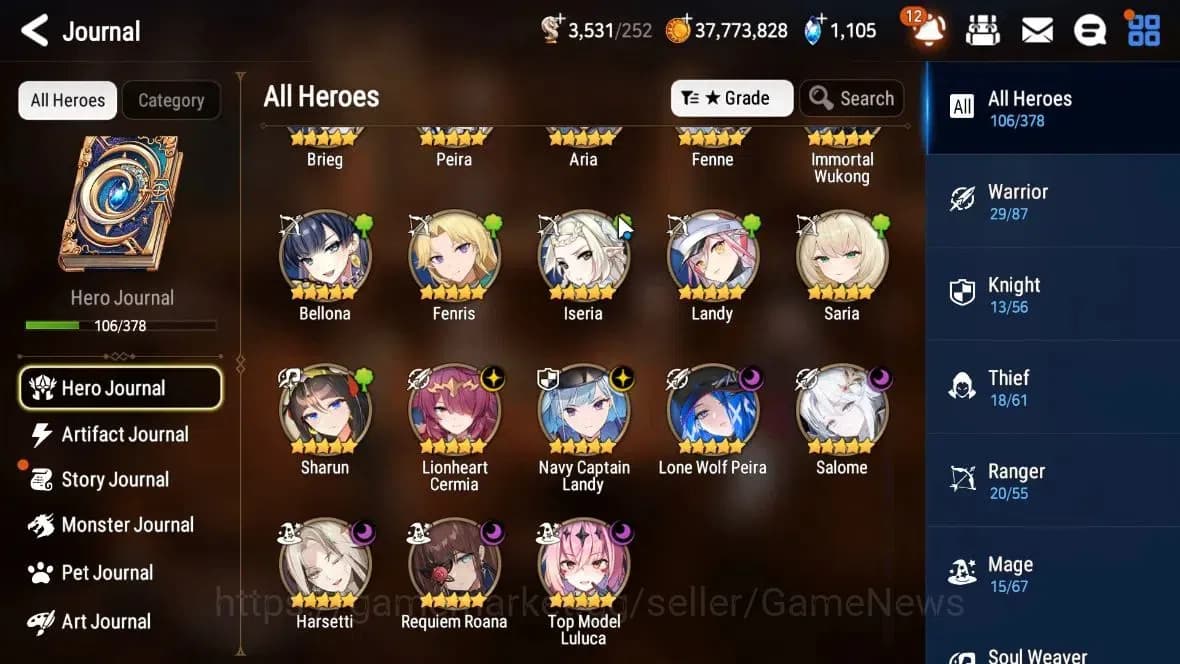 Epic Seven Accounts GLOBAL Unverif|New Era|7 ML(Salome,Harsetti,LW Pei image 3