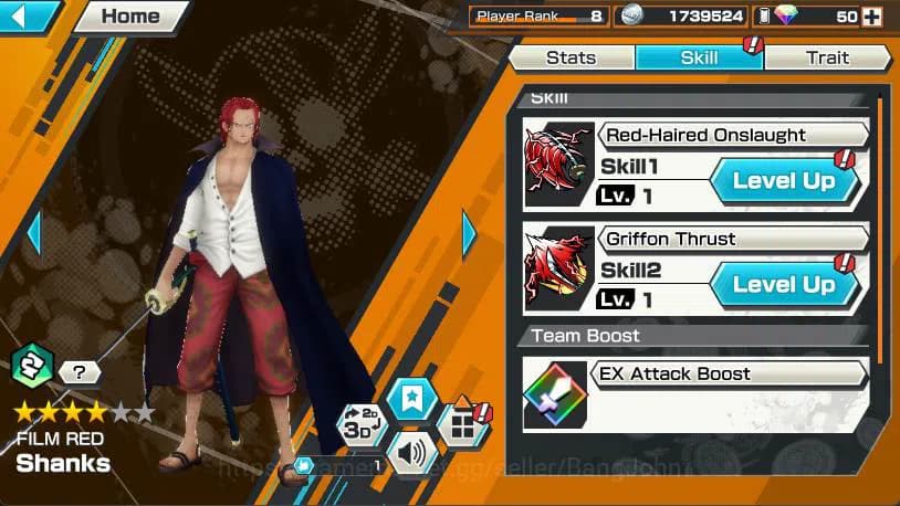 One Piece Bounty Rush Accounts GLOBAL | 6 EX | KOTP Roger, FR Shank, Nusjuro, Kai image 7