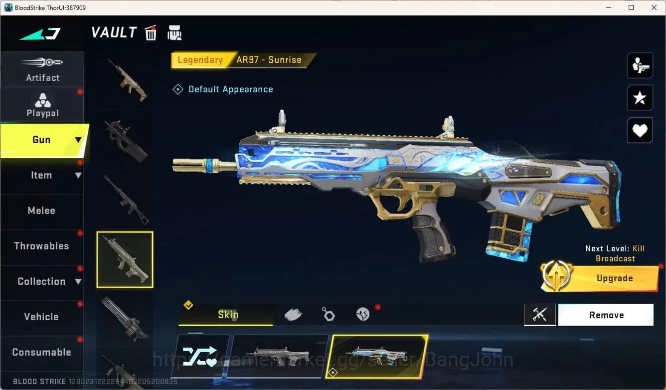 Blood Strike Accounts ASIA | AK47 7DS | 1 BLEACH STRIKER | 2 LEGENDARY G image 2