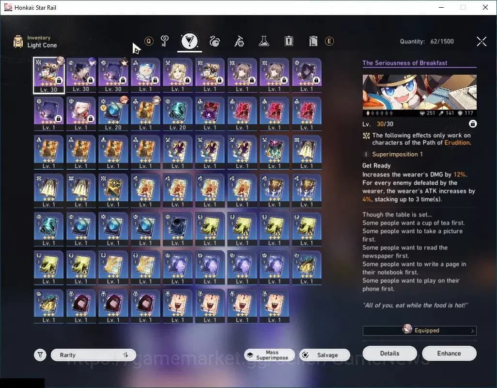 Honkai Star Rail Accounts Asia|TL 18|2 Golden Companion Spirit|3 Limited|Ach image 5