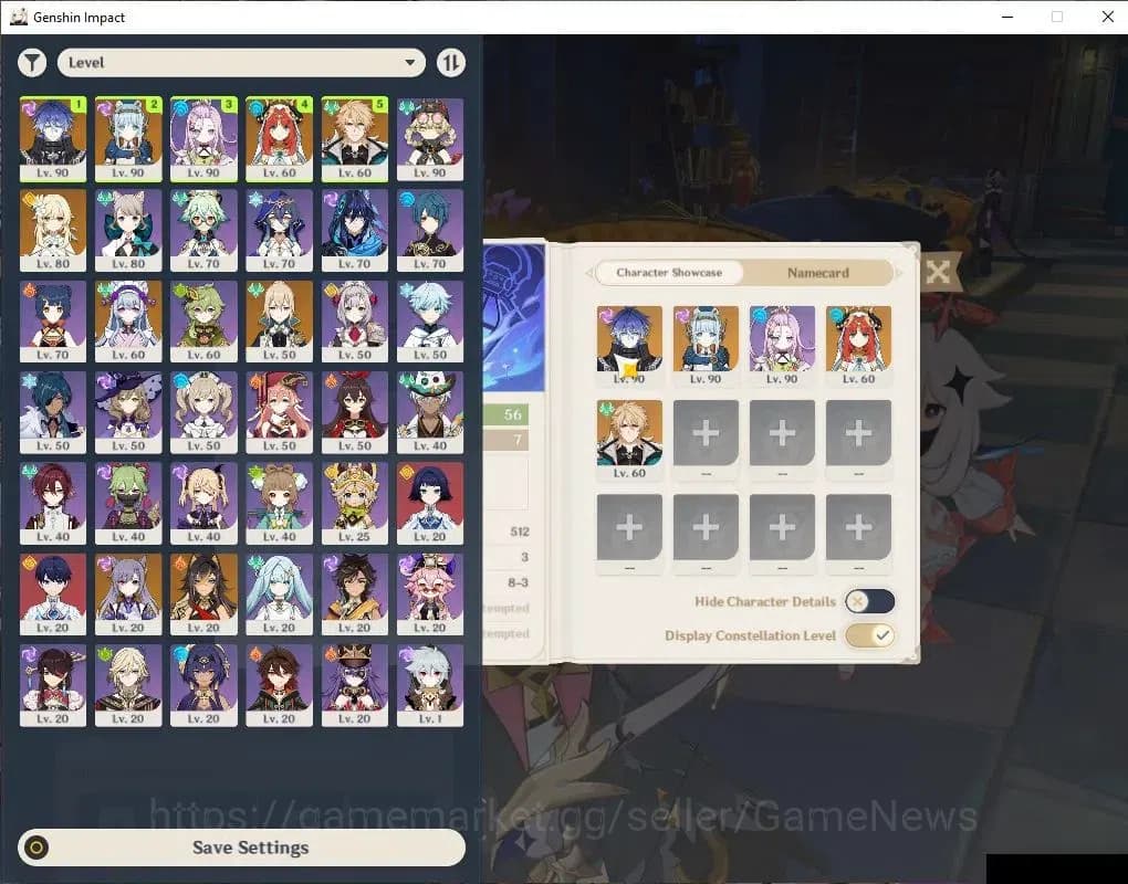 Genshin Impact Accounts ASIA|AR56|4Limited+1(*5Weapon)|Prime Flins|Varka,F image 1